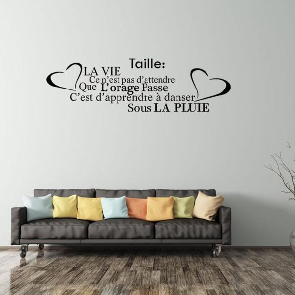wallpapers french citation de la vie wall art decals wallpaper for living room decor house decoration poster
wallpapers french citation de la vie wall art decals wallpaper for living room decor house decoration poster