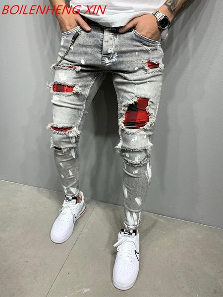 sports leisure hole patch slim skinny jean vaqueros for men light blue washed stickers hip hop pant men jean three-colour
sports leisure hole patch slim skinny jean vaqueros for men light blue washed stickers hip hop pant men jean three-colour