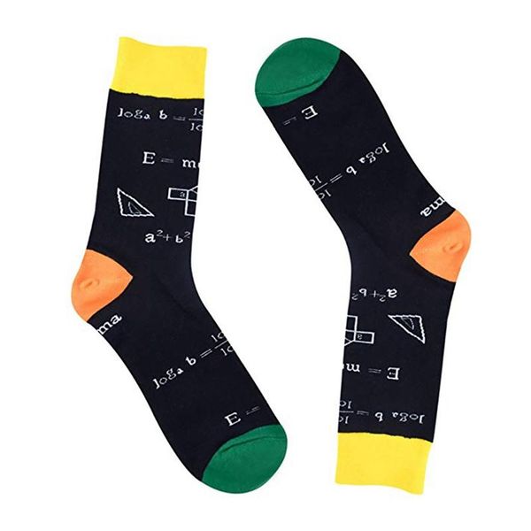 sports socks crew casual space/mathematics printed cotton spandex hosiery footwear accessories, Black
sports socks crew casual space/mathematics printed cotton spandex hosiery footwear accessories, Black