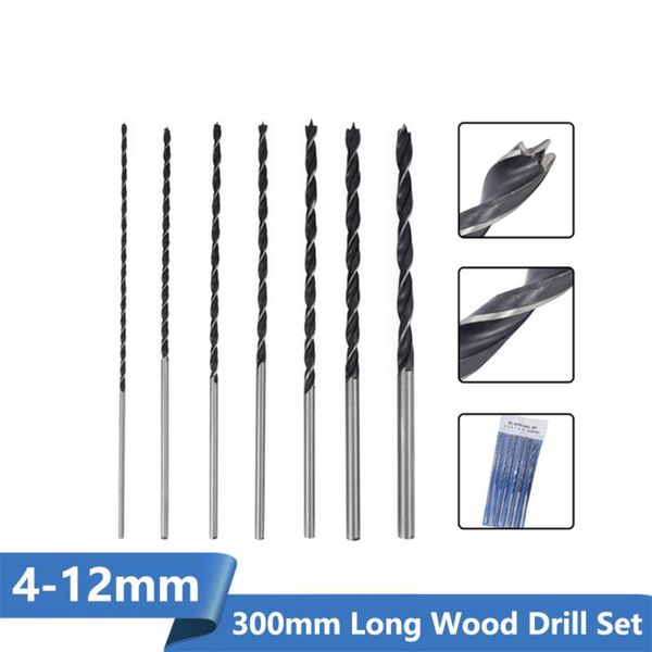 professional drill bits 7pcs 4-12mm 300mm(12'') extra long wood set high carbon steel woodworking hole cutter gun bit twist
professional drill bits 7pcs 4-12mm 300mm(12'') extra long wood set high carbon steel woodworking hole cutter gun bit twist