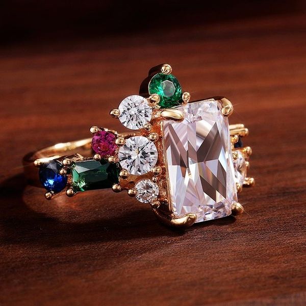 wedding rings caoshi exquisite creative design women's party unique temperament bands colorful zirconia aesthetic lady jewelry, Slivery;golden
wedding rings caoshi exquisite creative design women's party unique temperament bands colorful zirconia aesthetic lady jewelry, Slivery;golden