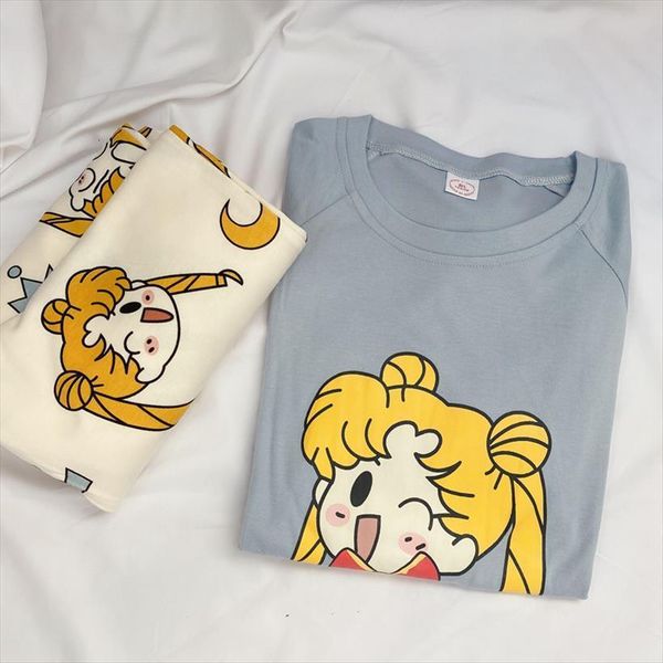 cute sailor moon print womens sleepwears pajamas set long sleeve cotton female mujer pijamas autumn spring loose homewear, Black;red
cute sailor moon print womens sleepwears pajamas set long sleeve cotton female mujer pijamas autumn spring loose homewear, Black;red