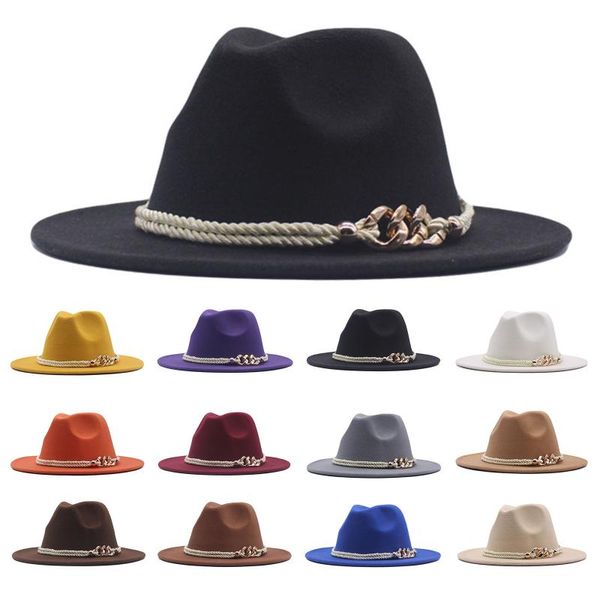 wide brim hats black/white simple hat panamas solid felt fedoras for men women artificial wool blend jazz cap, Blue;gray
wide brim hats black/white simple hat panamas solid felt fedoras for men women artificial wool blend jazz cap, Blue;gray