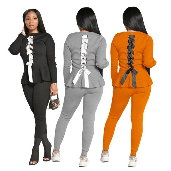 women's two piece pants winter women suit fashion round neck long sleeve drawstring ruffled elastic waist slim-fit pencil 2pc set offi, White
women's two piece pants winter women suit fashion round neck long sleeve drawstring ruffled elastic waist slim-fit pencil 2pc set offi, White
