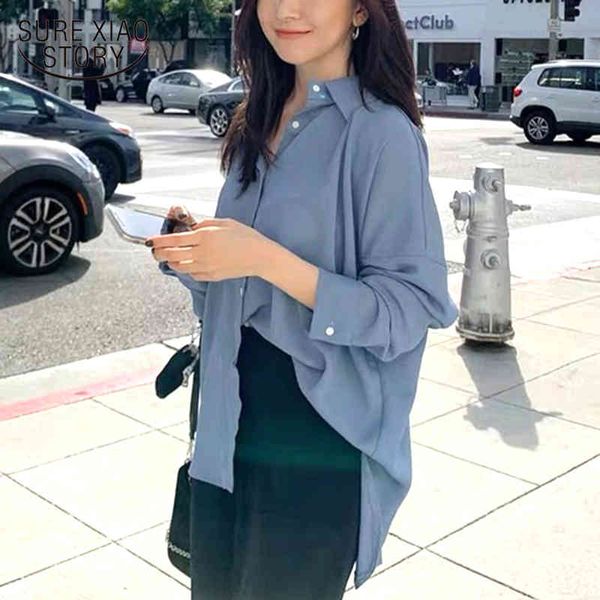autumn vintage plus size chiffon korean long sleeve women shirts blue button cardigan womens blouse 11398 210415, White
autumn vintage plus size chiffon korean long sleeve women shirts blue button cardigan womens blouse 11398 210415, White