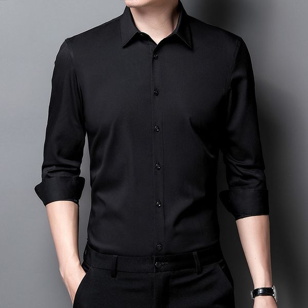 men's long sleeved 2021 spring and autumn busins leisure solid color shirt middle-aged wear large men's cloth, Black
men's long sleeved 2021 spring and autumn busins leisure solid color shirt middle-aged wear large men's cloth, Black