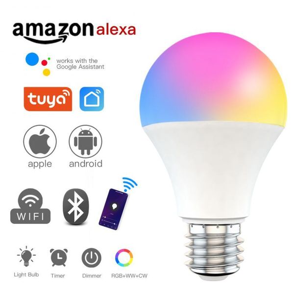 bulbs 9w wifi smart light bulb b22/e27 led rgbcw lamp work with alexa/google home rgb+white dimmable timer function magic
bulbs 9w wifi smart light bulb b22/e27 led rgbcw lamp work with alexa/google home rgb+white dimmable timer function magic