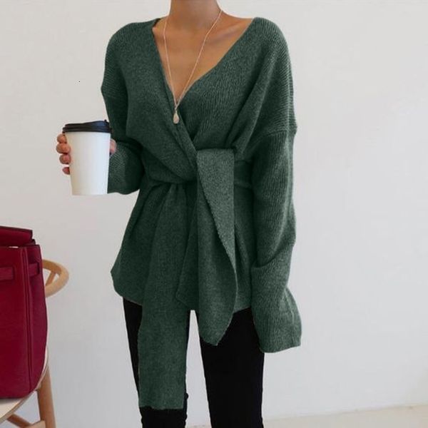 women's fashion fall winter v-neck lace up simple high street style sweaters women long sleeve oversized office sweater, White;black
women's fashion fall winter v-neck lace up simple high street style sweaters women long sleeve oversized office sweater, White;black