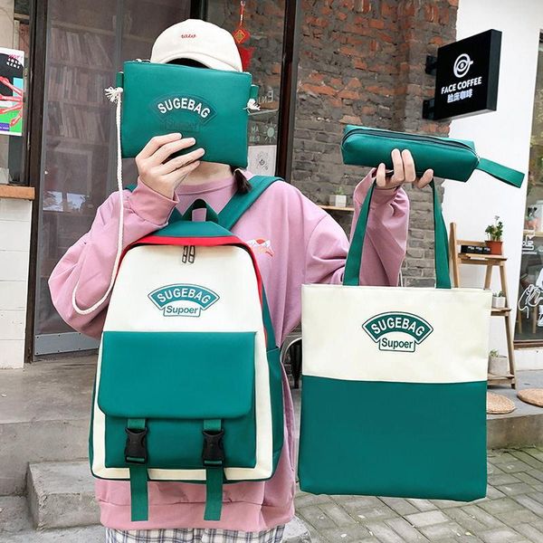 backpack cram schoolbag 4-piece men women casual backpacks high school students bag nylon waterproof teenagers
backpack cram schoolbag 4-piece men women casual backpacks high school students bag nylon waterproof teenagers