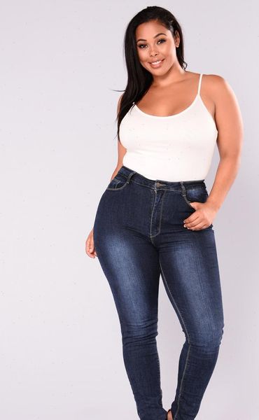 women jean sale plus size l 5xl womens high waist jeans stretch slim small feet pants large clothes quality, Blue
women jean sale plus size l 5xl womens high waist jeans stretch slim small feet pants large clothes quality, Blue