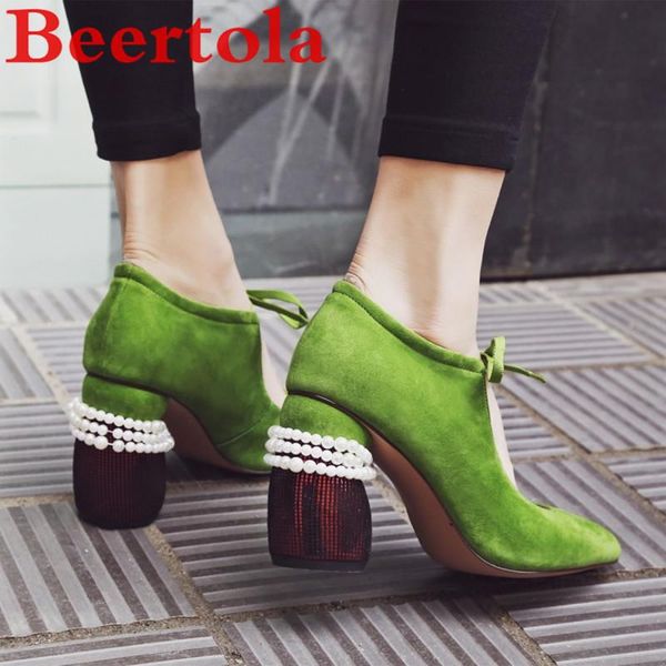 dress shoes autumn women's pumps pearl heels large size pointed toe ladies shallow wedding women round heel chaussures femme, Black
dress shoes autumn women's pumps pearl heels large size pointed toe ladies shallow wedding women round heel chaussures femme, Black