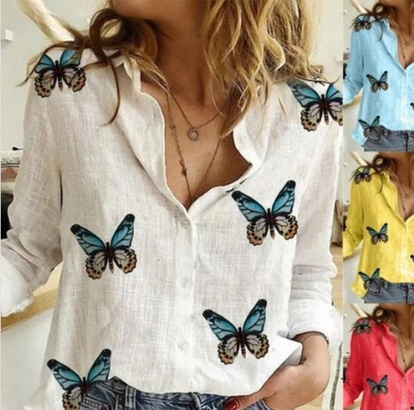 s 5xl casual irregular women shirt long sleeve printed slim fashion plus size clothing blouse lapel, White
s 5xl casual irregular women shirt long sleeve printed slim fashion plus size clothing blouse lapel, White