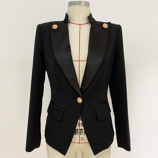 women's suits & blazers est 2021 designer blazer jacket women's single button satin collar, White;black
women's suits & blazers est 2021 designer blazer jacket women's single button satin collar, White;black