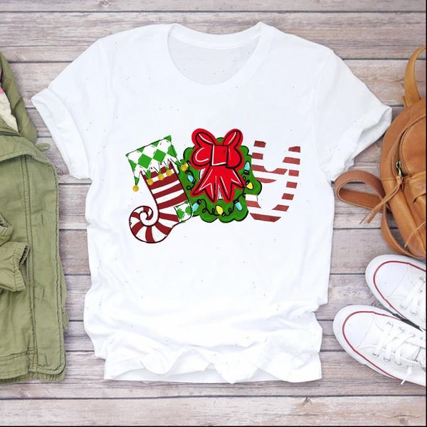 christmas striped happy time printing womens t shirt 90s holiday print graphic tee, White
christmas striped happy time printing womens t shirt 90s holiday print graphic tee, White