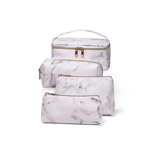 cosmetic bags & cases multifunctional marble bag, suitcase, personal a69c
