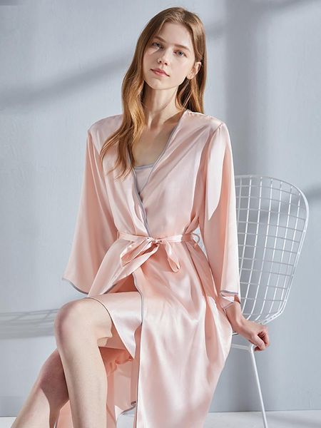 real silk robe nightgown bride bridesmaid wedding 2pc set pink homeclothes pure sleeping dress bathrobe women 16mm women's sleepwear, Black;red
real silk robe nightgown bride bridesmaid wedding 2pc set pink homeclothes pure sleeping dress bathrobe women 16mm women's sleepwear, Black;red