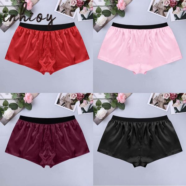 men's sleepwear men silk pajama shorts loose plus size for male sissy satin breathable homewear robes, Black;brown
men's sleepwear men silk pajama shorts loose plus size for male sissy satin breathable homewear robes, Black;brown