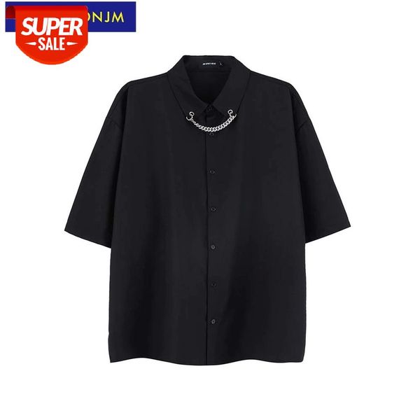 uncledonjm chain design vintage shirt hip hop korean clothes streetwear short sleeve for men summer shirts aw030 #9m2v, White;black
uncledonjm chain design vintage shirt hip hop korean clothes streetwear short sleeve for men summer shirts aw030 #9m2v, White;black