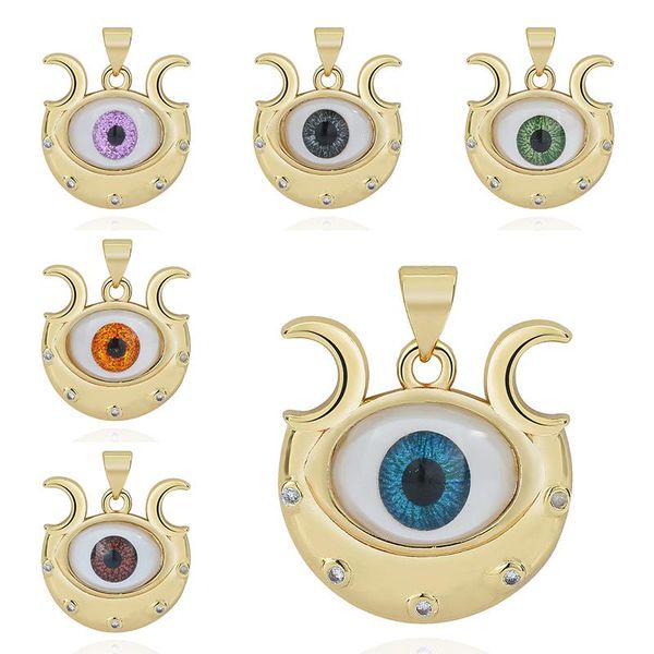 charms evil blue eye pendant jewelry making diy copper plated necklace bracelet earring accessories resin, Bronze;silver
charms evil blue eye pendant jewelry making diy copper plated necklace bracelet earring accessories resin, Bronze;silver
