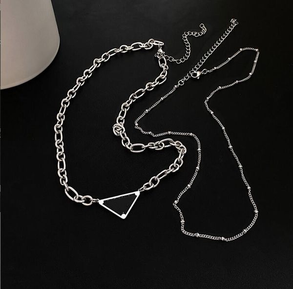 2022 titanium steel letter necklace triangle personality fashion double layer clavicle chain women fast delivery, Silver
2022 titanium steel letter necklace triangle personality fashion double layer clavicle chain women fast delivery, Silver