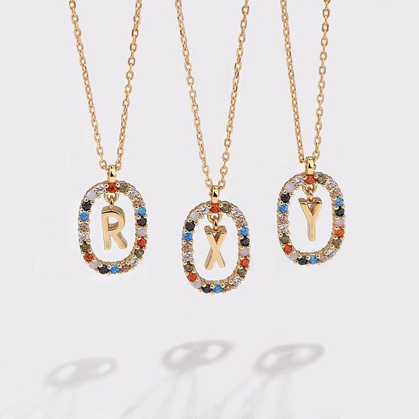 chains 925 sterling silver gold 26 alphabet necklaces for women diy letters a- z long chain necklace colorful zircon ovals jewelry gift
chains 925 sterling silver gold 26 alphabet necklaces for women diy letters a- z long chain necklace colorful zircon ovals jewelry gift