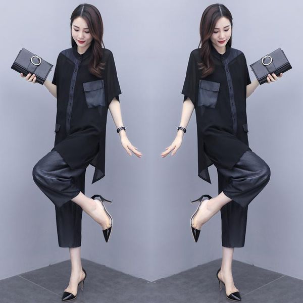 two piece dress chiffon women pants sets luxury 2 set ensemble pantalon et haut femme women's summer suit conjunto feminino 4eno, White
two piece dress chiffon women pants sets luxury 2 set ensemble pantalon et haut femme women's summer suit conjunto feminino 4eno, White