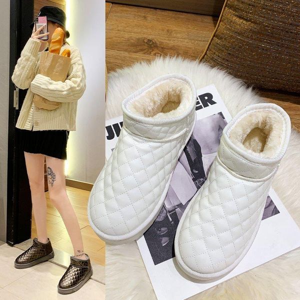 boots plus velvet warm snow women winter ankle pu solid color short wear-resistant non-slip flat women's, Black
boots plus velvet warm snow women winter ankle pu solid color short wear-resistant non-slip flat women's, Black