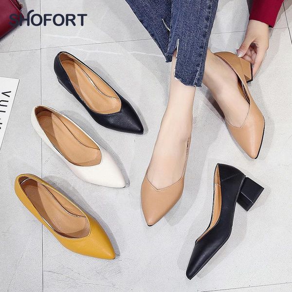 dress shoes shofort 2021 autumn pumps for women middle thick heeled multicolor solid color women's pu casual ladies, Black
dress shoes shofort 2021 autumn pumps for women middle thick heeled multicolor solid color women's pu casual ladies, Black
