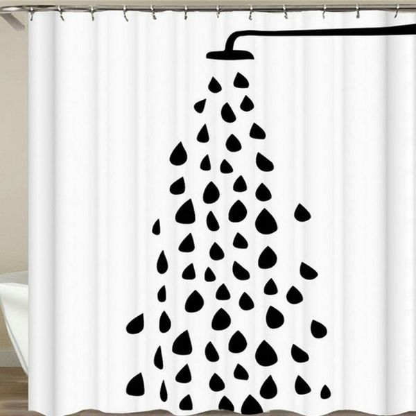 shower curtains home bath curtain raindrop black white waterproof printed bathroom polyester cloth with 12 hooks
shower curtains home bath curtain raindrop black white waterproof printed bathroom polyester cloth with 12 hooks