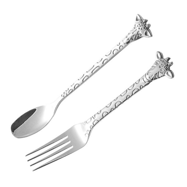 2pcs dessert spoon and fork set stainless steel mixing cartoon cake forks for home restaurant (silver)
2pcs dessert spoon and fork set stainless steel mixing cartoon cake forks for home restaurant (silver)