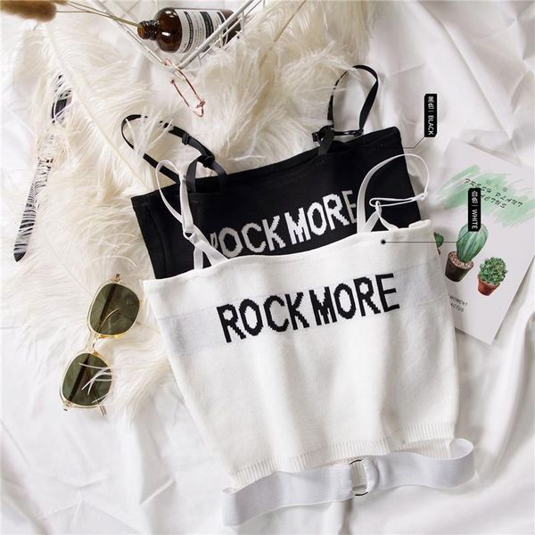women cami crop off shoulder lettering "rock more" spaghetti solid camis for summer, White
women cami crop off shoulder lettering "rock more" spaghetti solid camis for summer, White
