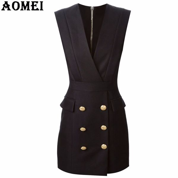 women summer v-neck black dresses vestidos sleeveless office work wear slim sundress double button workwear dress fall robe 210416, Black;gray
women summer v-neck black dresses vestidos sleeveless office work wear slim sundress double button workwear dress fall robe 210416, Black;gray