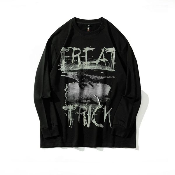 high street dark print large size thin sweater trend male youth hip hop long sleeve round neck pullover cotton, Black
high street dark print large size thin sweater trend male youth hip hop long sleeve round neck pullover cotton, Black