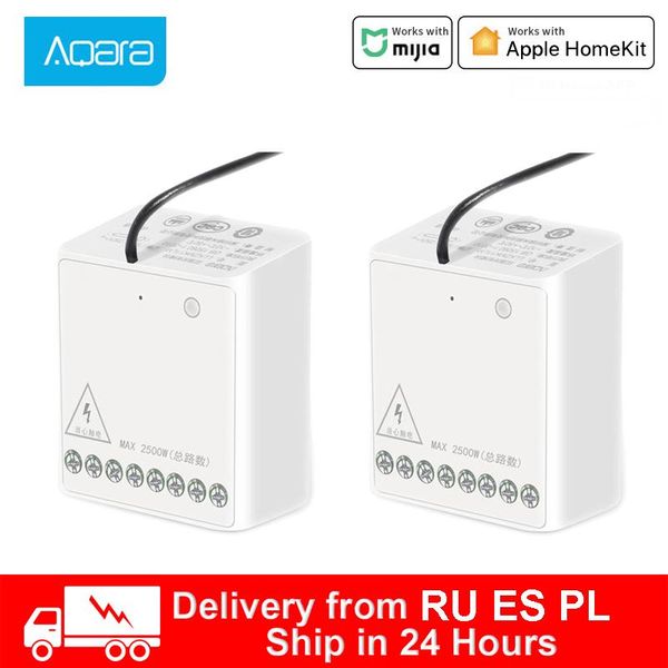 smart home control aqara two-way relay module wireless switch controller timer 2 channels work for mihome app
smart home control aqara two-way relay module wireless switch controller timer 2 channels work for mihome app