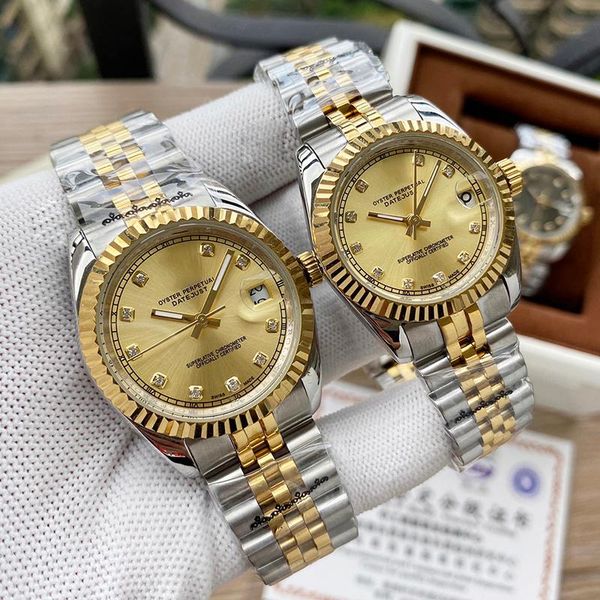 wristwatches couple watches men's and women's mechanical wtches steel band 50m waterproof clock a +++ reloj de los hombres, Slivery;brown
wristwatches couple watches men's and women's mechanical wtches steel band 50m waterproof clock a +++ reloj de los hombres, Slivery;brown