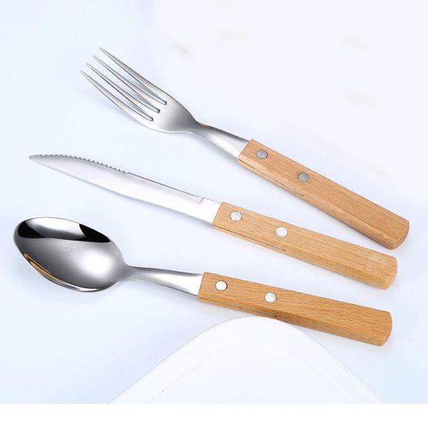 flatware sets set 304 stainless wooden handle silverware eco friendly cutlery tableware forks and spoon kitchen supplies
flatware sets set 304 stainless wooden handle silverware eco friendly cutlery tableware forks and spoon kitchen supplies