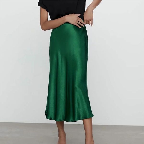 women solid silk pleated skirt zipper a-line skirts for female fashion summer bottoms clothing 210524, Black
women solid silk pleated skirt zipper a-line skirts for female fashion summer bottoms clothing 210524, Black
