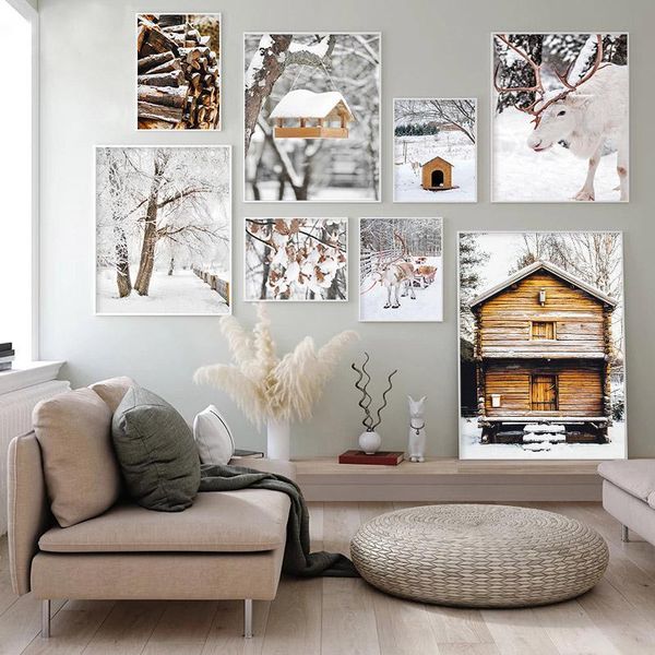 paintings winter snow landscape canvas painting nordic wood pile posters and prints reindeer white birch wall art pictures for living room
paintings winter snow landscape canvas painting nordic wood pile posters and prints reindeer white birch wall art pictures for living room