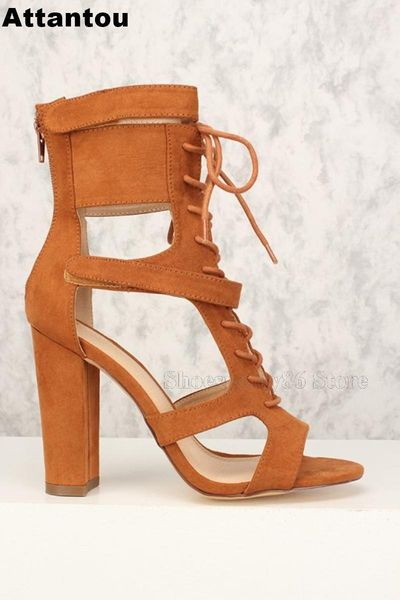 fashion luxury suede leather lace up gladiator sandal boots women chunky block heeled open toe high heel sandals, Black
fashion luxury suede leather lace up gladiator sandal boots women chunky block heeled open toe high heel sandals, Black