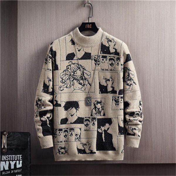 men's sweaters 2021 hiver hommes variété motif pull col roulé mince chaud bas chemise casual all-match tricots femme top, White;black
men's sweaters 2021 hiver hommes variété motif pull col roulé mince chaud bas chemise casual all-match tricots femme top, White;black