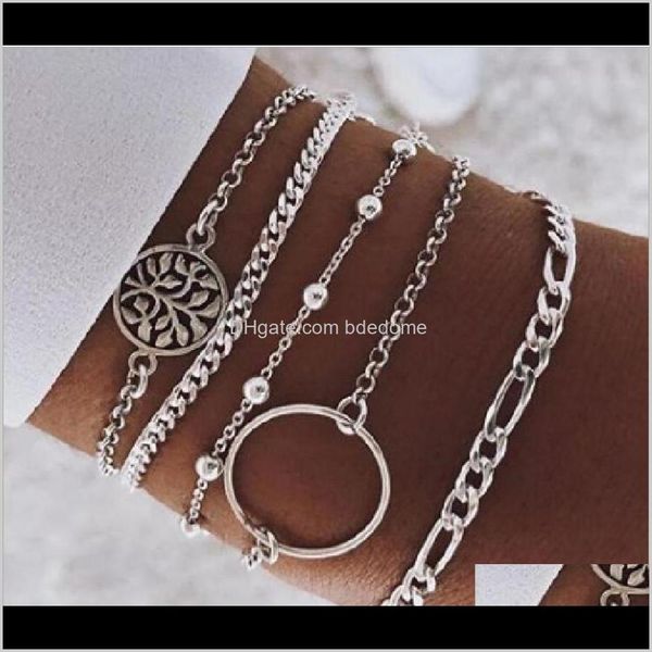 link, drop delivery 2021 fashion jewelry bracelets set metal bead round tree circle charm sier plated lobster figaro chain vm8y1, Black
link, drop delivery 2021 fashion jewelry bracelets set metal bead round tree circle charm sier plated lobster figaro chain vm8y1, Black