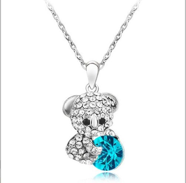 fine crystal cartoon cute bear necklaces pendants long sweater chain for women and men pendant, Silver
fine crystal cartoon cute bear necklaces pendants long sweater chain for women and men pendant, Silver