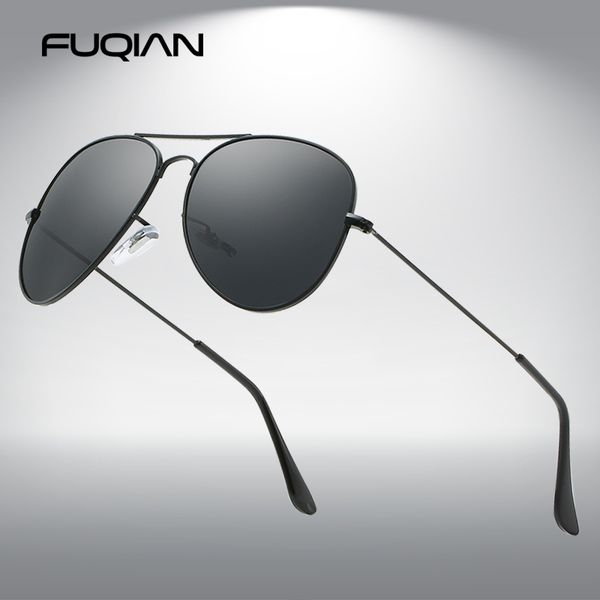 fuqian classic pilot men sunglasses polarized vintage metal ray sunglasses women mirrors colors driving male shades uv400, Silver
fuqian classic pilot men sunglasses polarized vintage metal ray sunglasses women mirrors colors driving male shades uv400, Silver