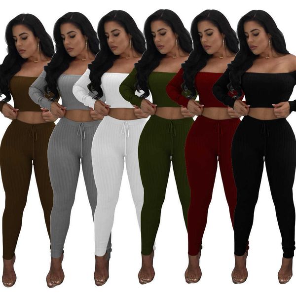women 2 piece pant set designer fashion high elastic threaded one word collar long sleeved leggings outfits ladies casual t shirt trousers s, White
women 2 piece pant set designer fashion high elastic threaded one word collar long sleeved leggings outfits ladies casual t shirt trousers s, White