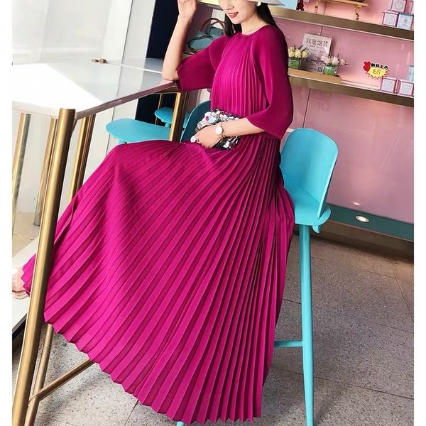 miyake plied pink summer dress women's large clothes add temperament accounts johnature tp5174, Black;gray
miyake plied pink summer dress women's large clothes add temperament accounts johnature tp5174, Black;gray
