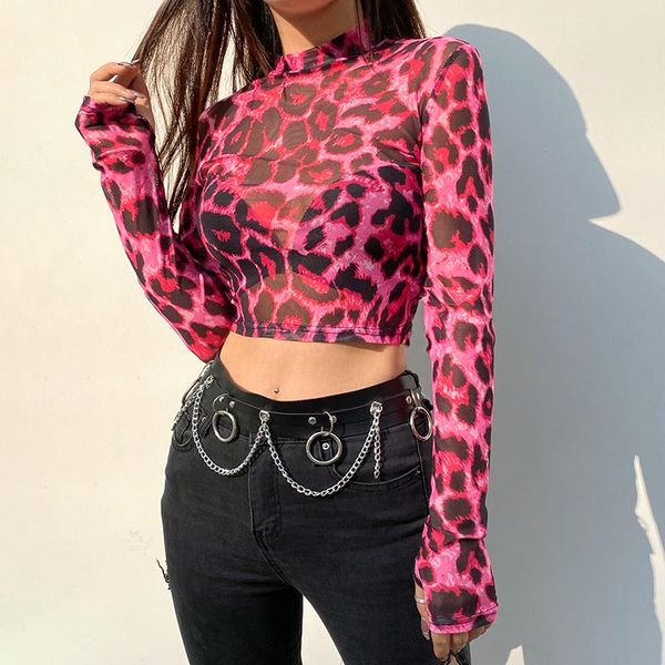 women's t-shirt dropshopping leopard animal print tshirt women transparent crop t shirt long sleeve tee shirts ladies high street, White
women's t-shirt dropshopping leopard animal print tshirt women transparent crop t shirt long sleeve tee shirts ladies high street, White
