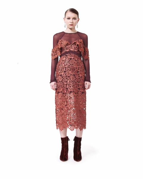 spring runway new fashion lace women ankle length long sleeve hollow flower party dresses patchwork dress, White;black
spring runway new fashion lace women ankle length long sleeve hollow flower party dresses patchwork dress, White;black