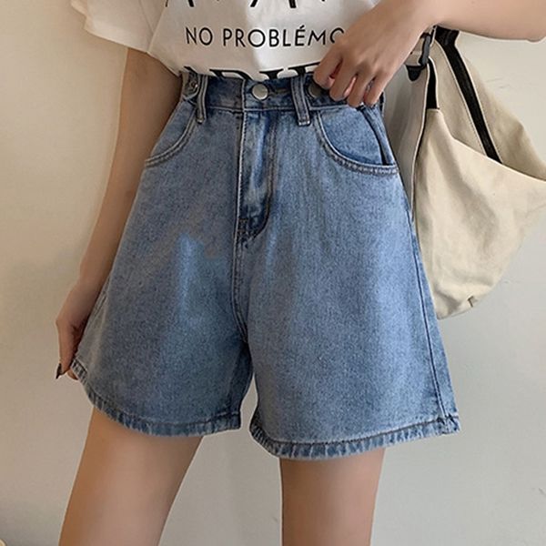 women casual shorts jeans feminino summer loose wide leg denim woman fashion button fly clothes 210602, White;black
women casual shorts jeans feminino summer loose wide leg denim woman fashion button fly clothes 210602, White;black