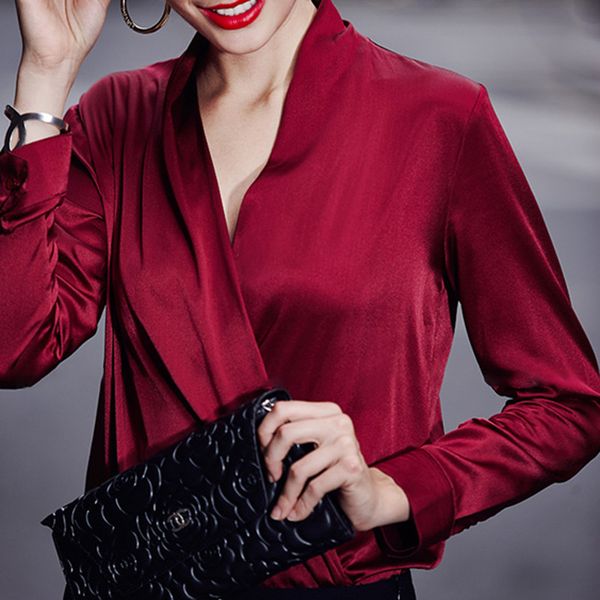 pants Msxu elegant vintage retro satin fit fine casual work office female blouse tops, White
pants Msxu elegant vintage retro satin fit fine casual work office female blouse tops, White