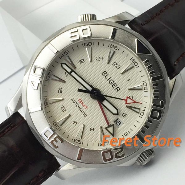 2019 new 41mm bliger games automatic watches men sier luxury mechanical waterproof white sheet leather band leisure style, Slivery;brown
2019 new 41mm bliger games automatic watches men sier luxury mechanical waterproof white sheet leather band leisure style, Slivery;brown